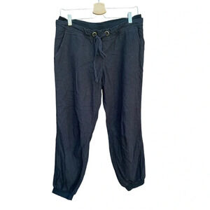 ARDEN B women's size small linen joggers black